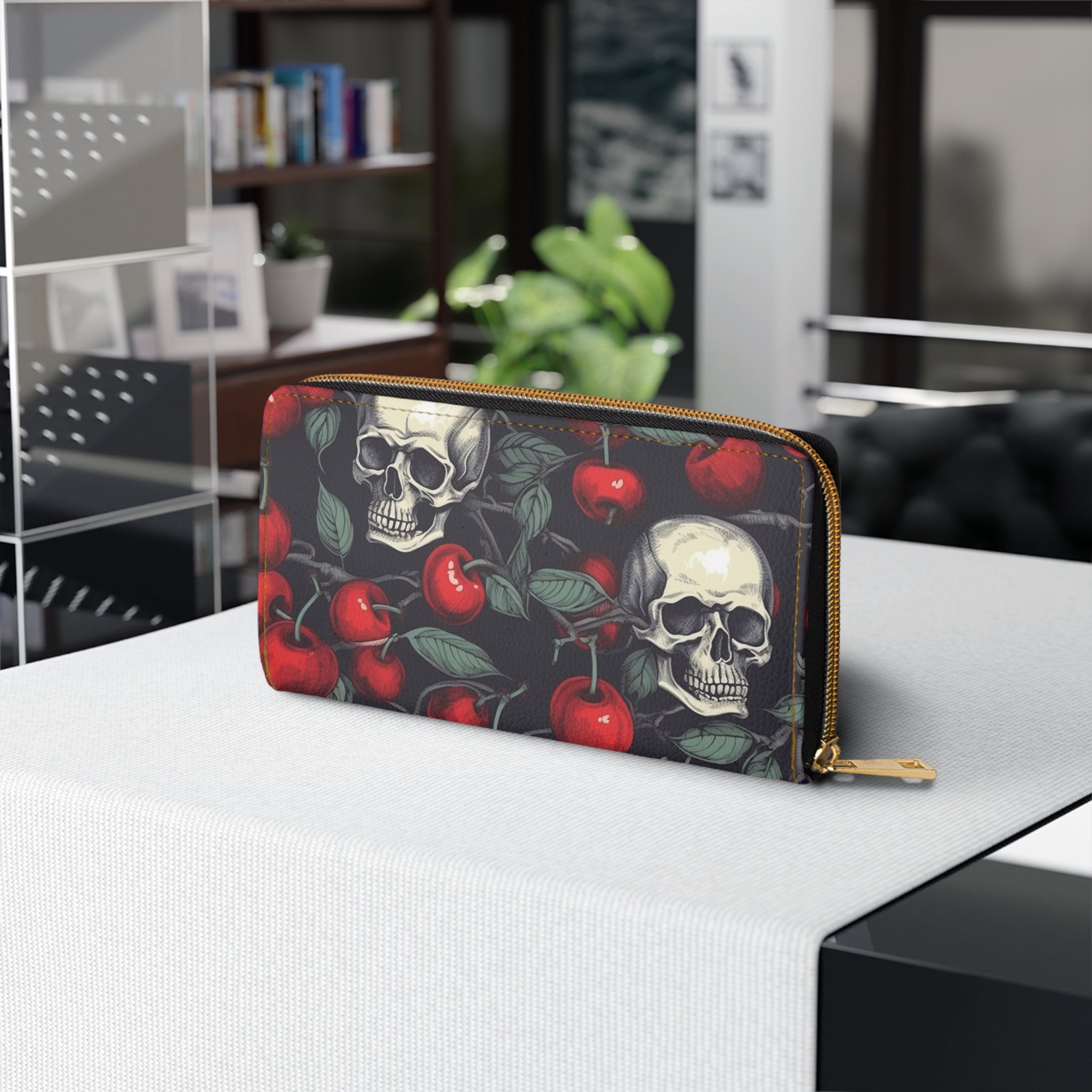 Crimson Skull Wallet