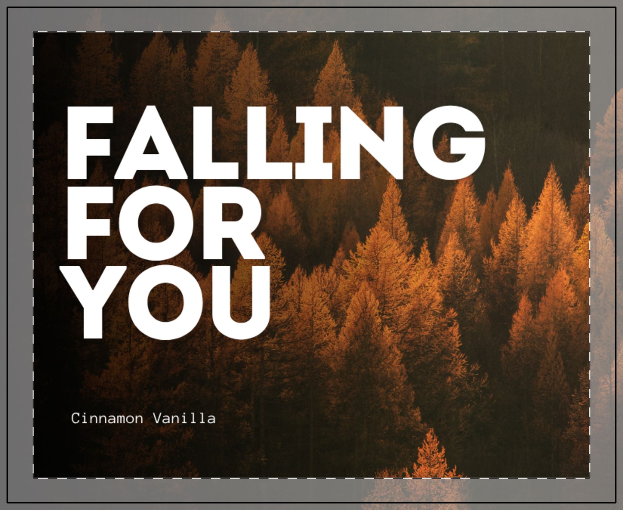 Falling for You Glass Candle