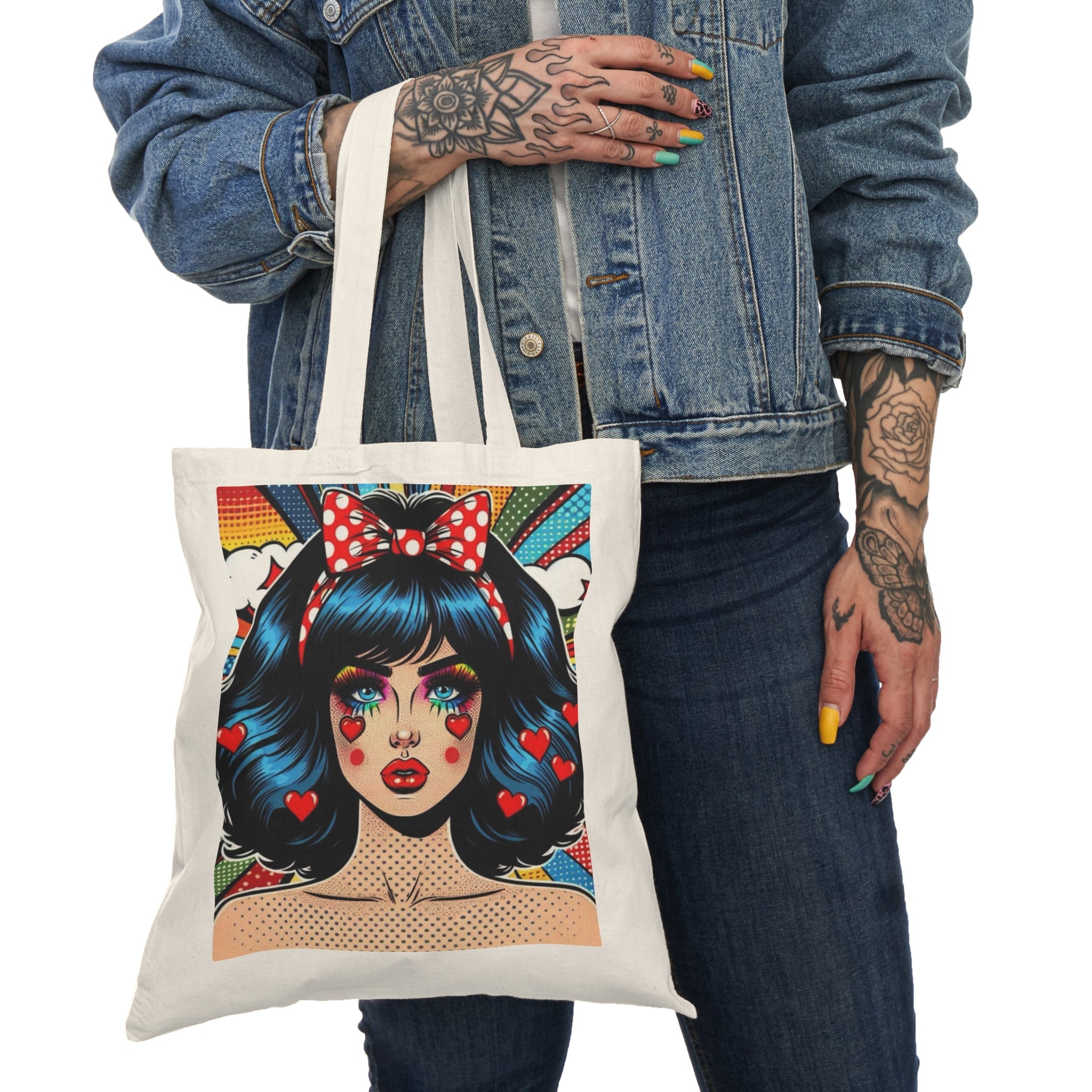 Cherry Soda Collection | Natural Tote Bag | Style 4