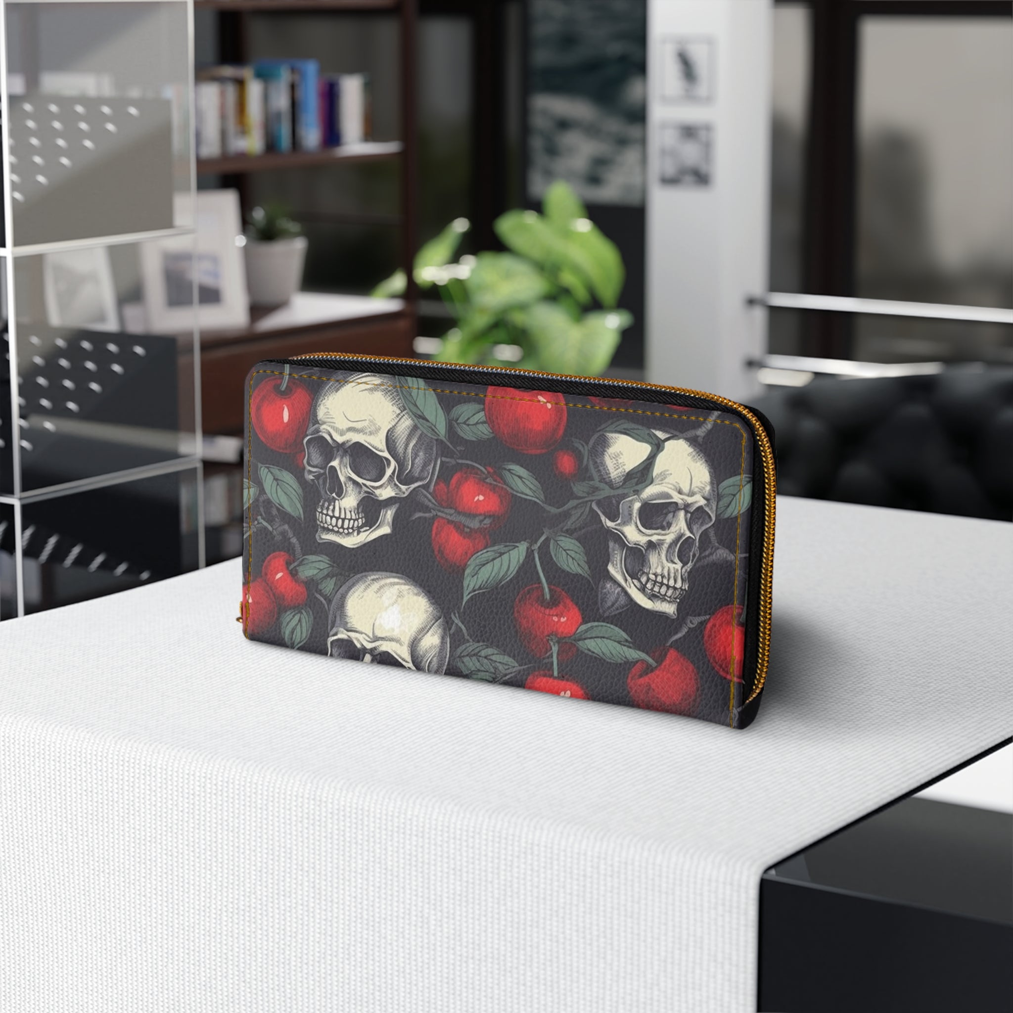 Crimson Skull Wallet