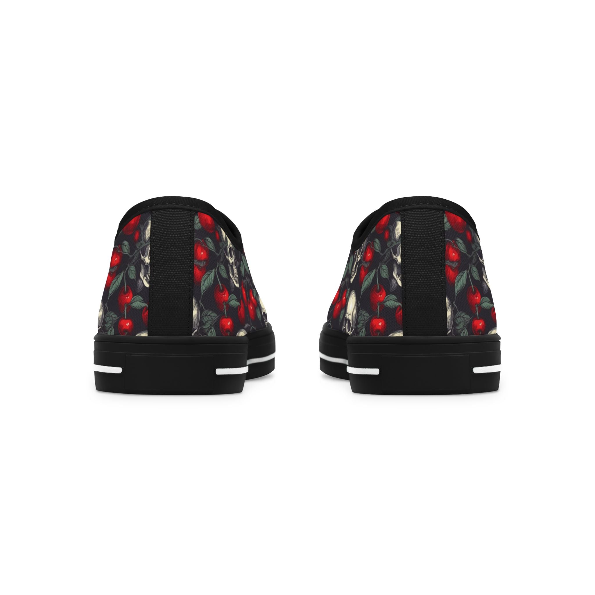 Cherries & Chains Women's Low Top Sneakers