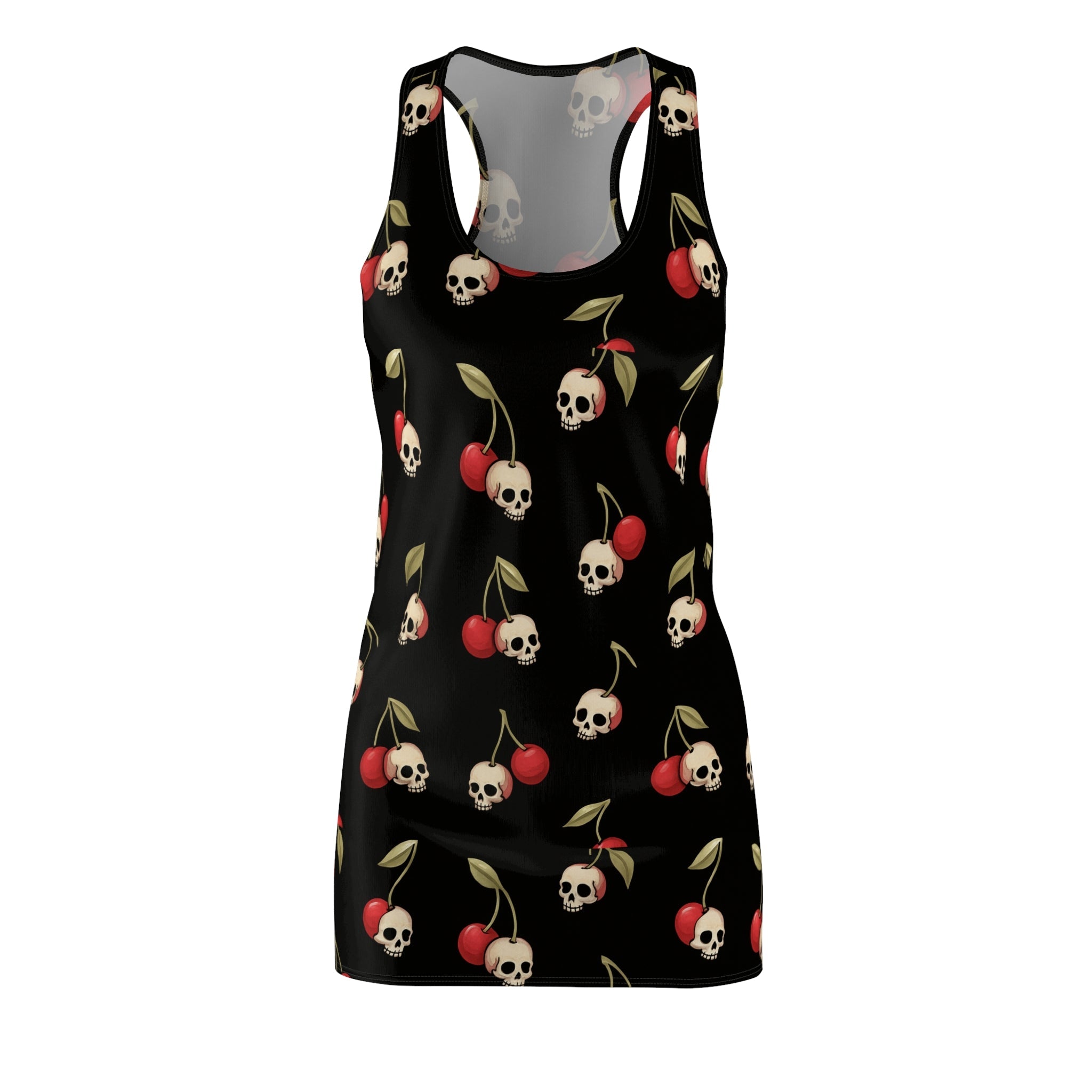 Cherry Skulls Print | Racerback Dress