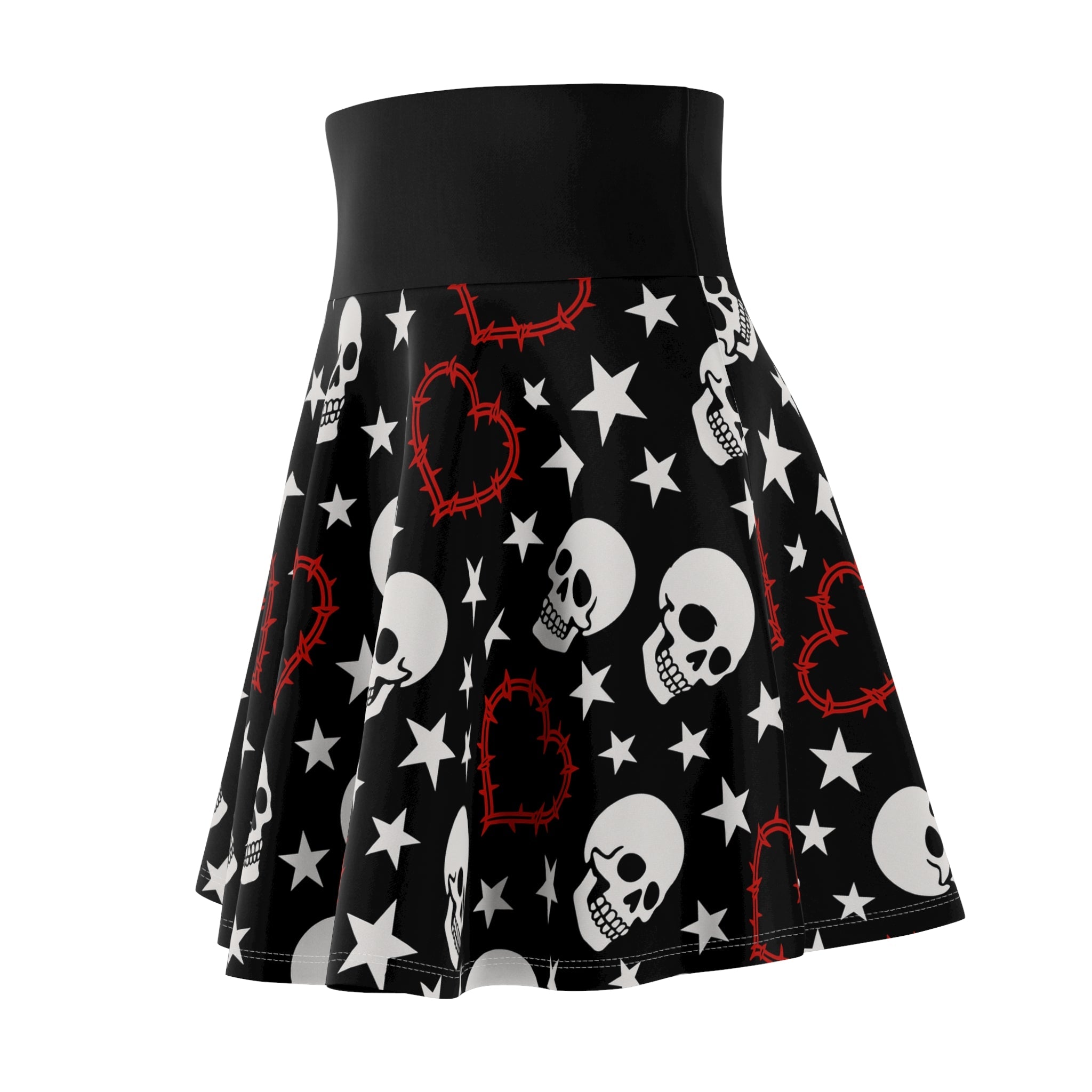 Crimson Chaos Skater Skirt