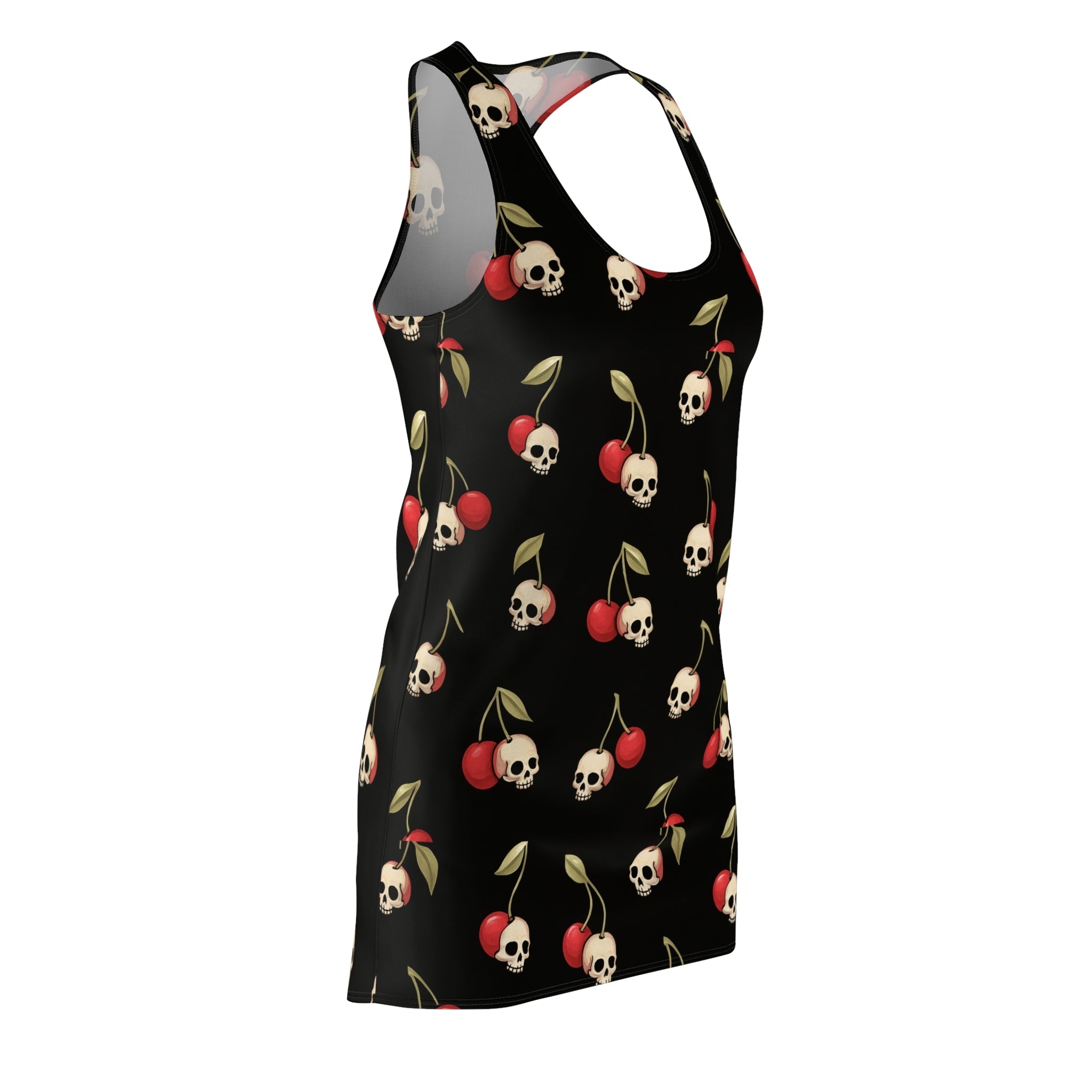 Cherry Skulls Print | Racerback Dress