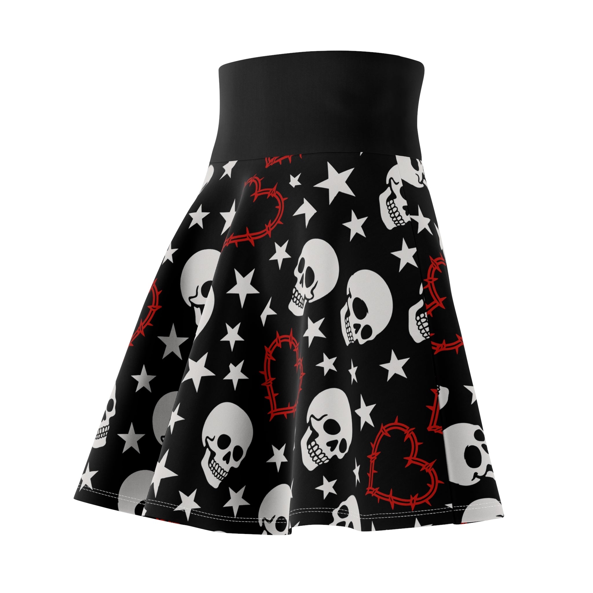 Crimson Chaos Skater Skirt