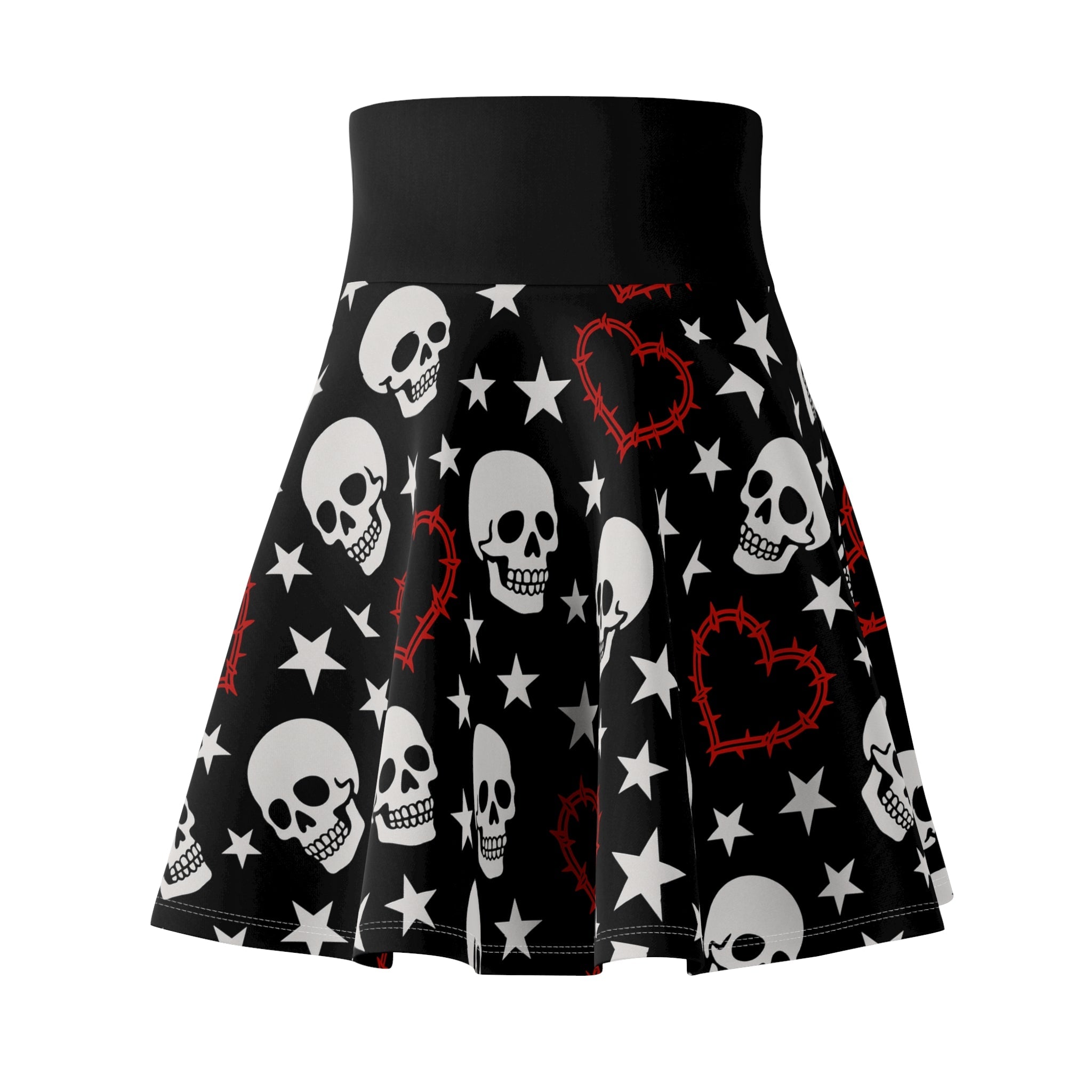 Crimson Chaos Skater Skirt