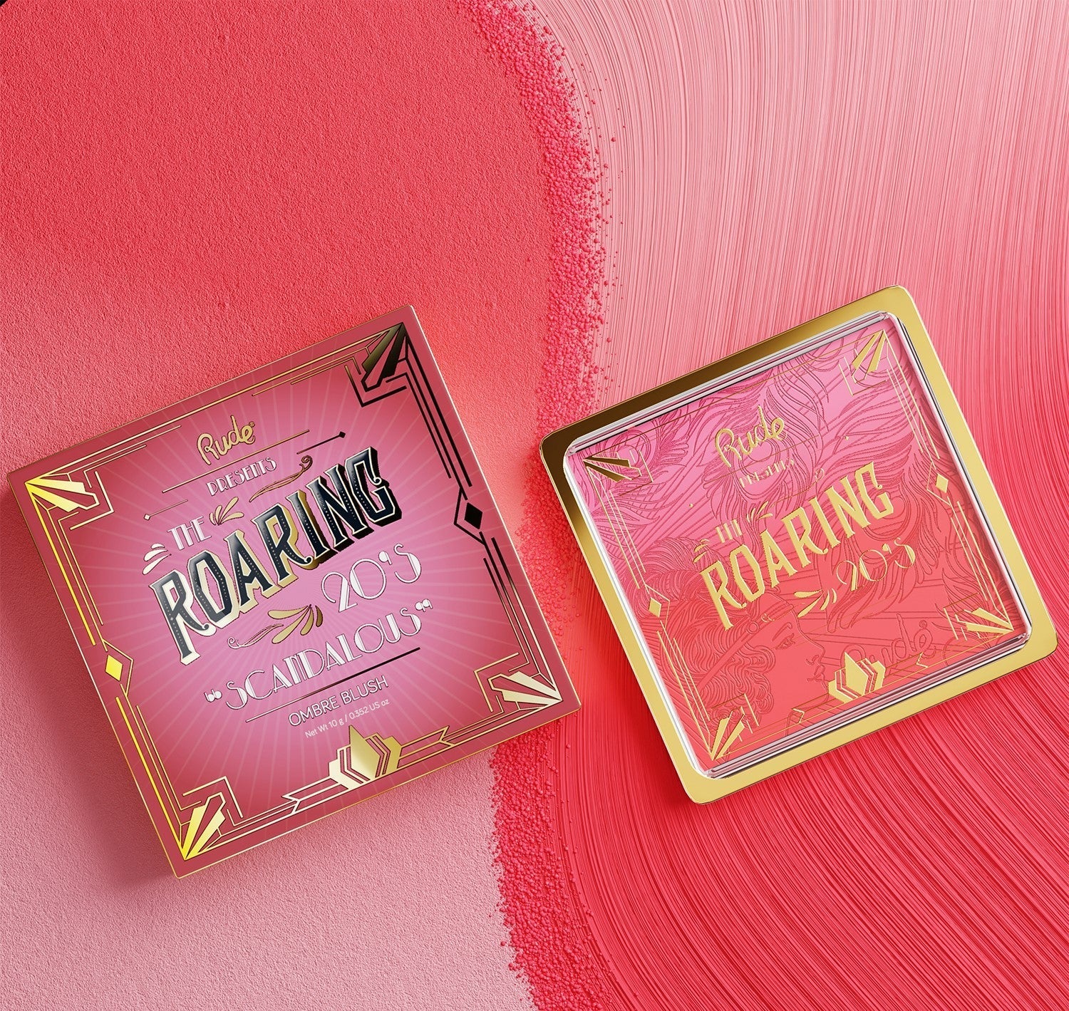 RUDE The Roaring 20's Ombre Blush - Scandalous