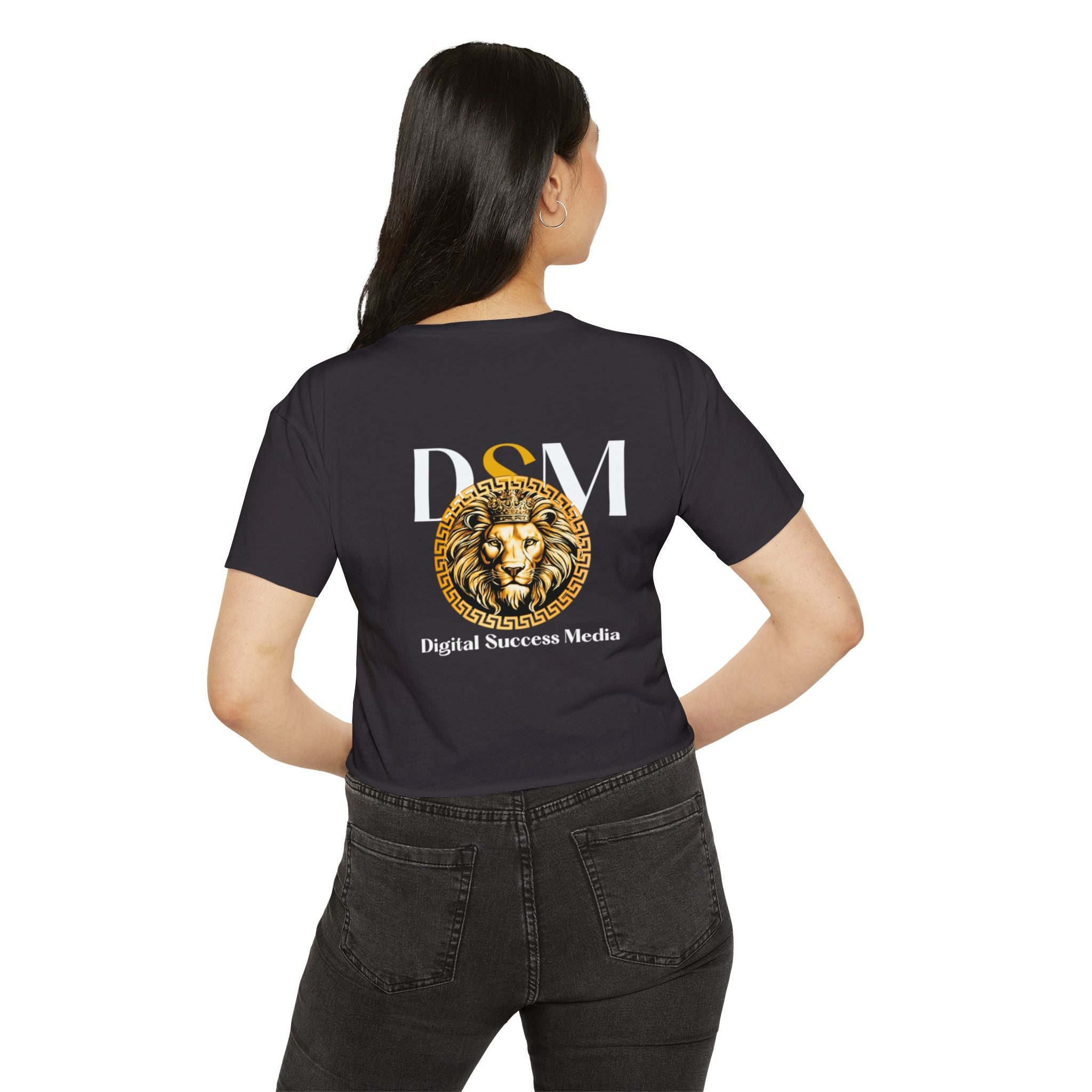 DSM Lion Logo Women's Crop Top — Digital Success Media Festival Tee