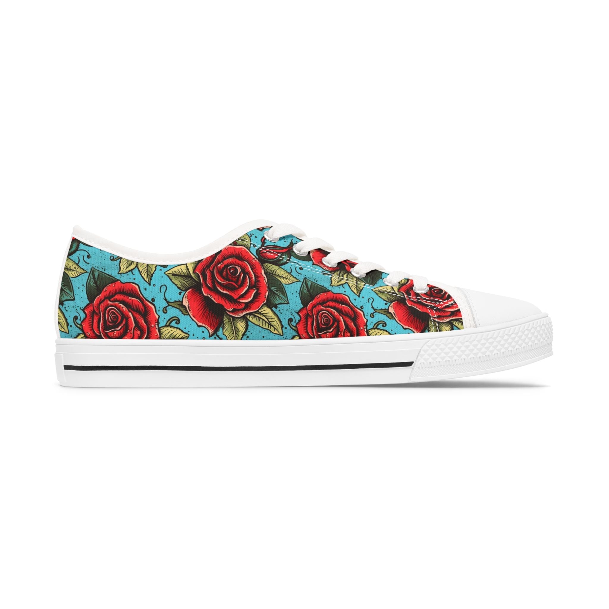 Rose Tattoo Low Top Sneakers