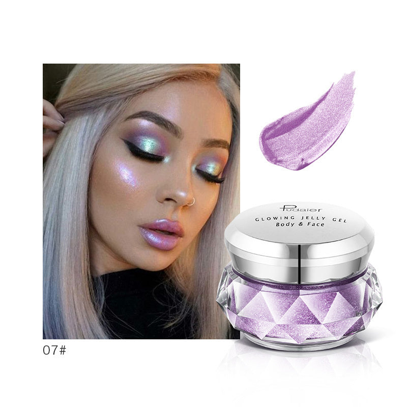 Mermaid Glow Highlighter Jelly Gel - Festival Body Glitter Makeup