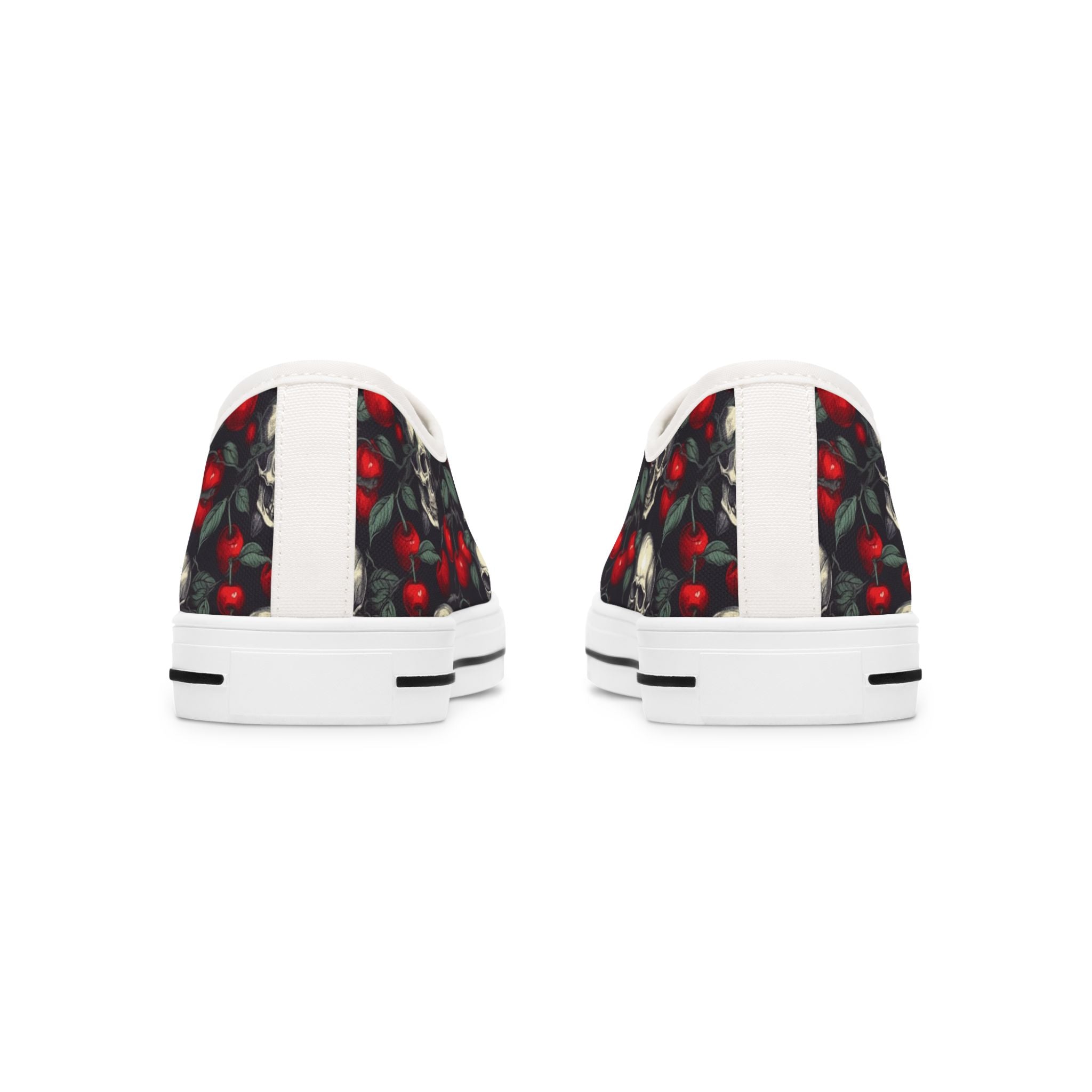 Cherries & Chains Women's Low Top Sneakers