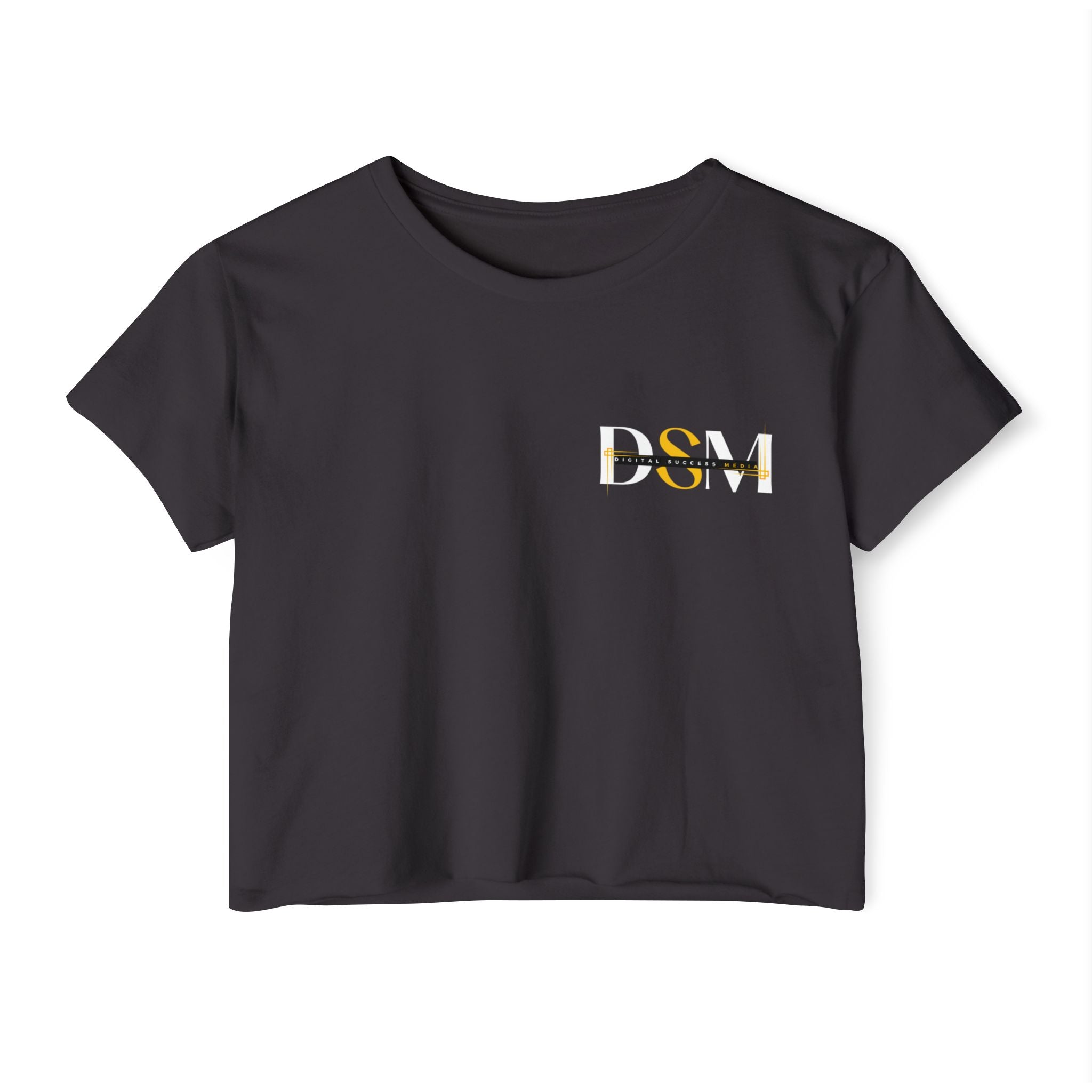 DSM Lion Logo Women's Crop Top — Digital Success Media Festival Tee