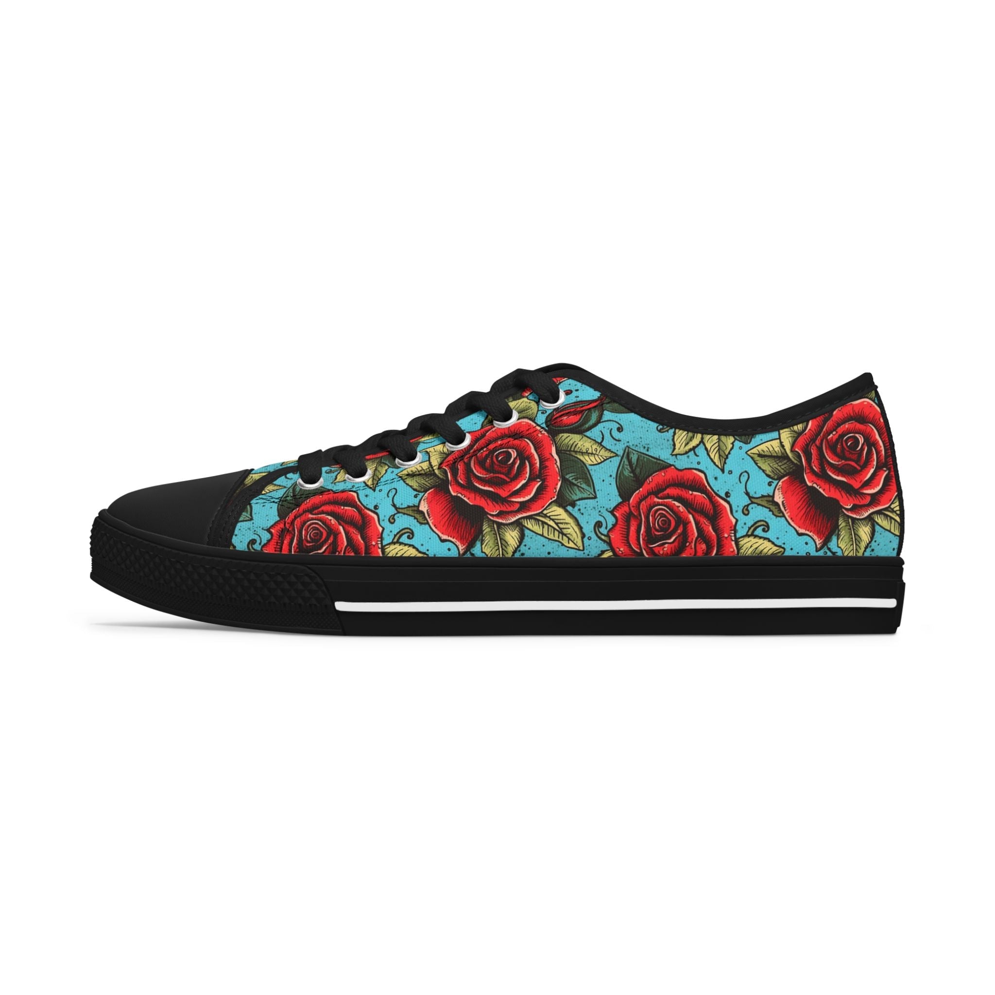 Rose Tattoo Low Top Sneakers