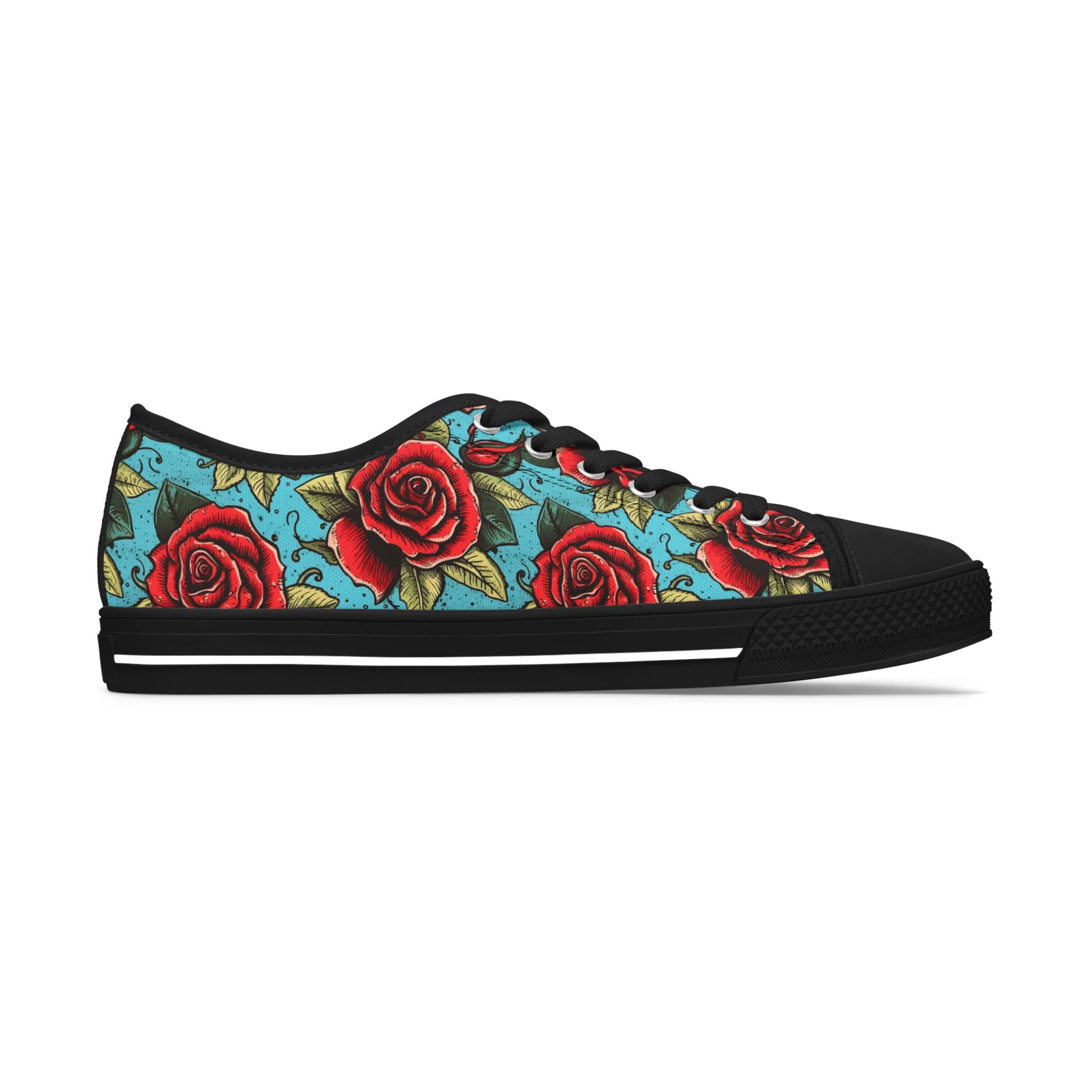 Rose Tattoo Low Top Sneakers