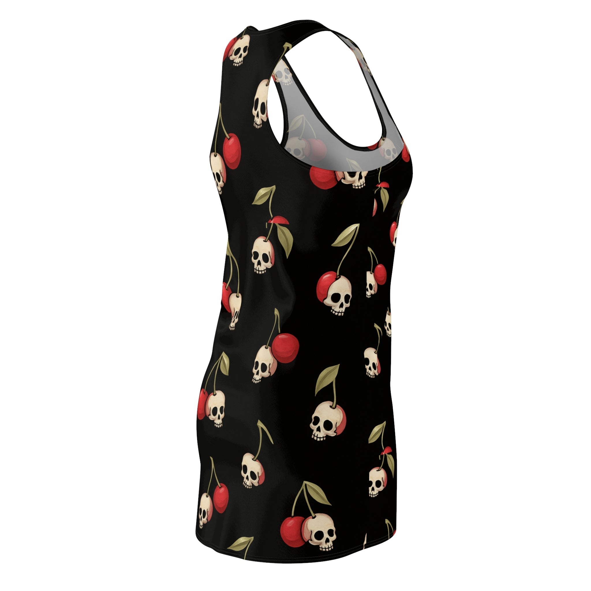 Cherry Skulls Print | Racerback Dress