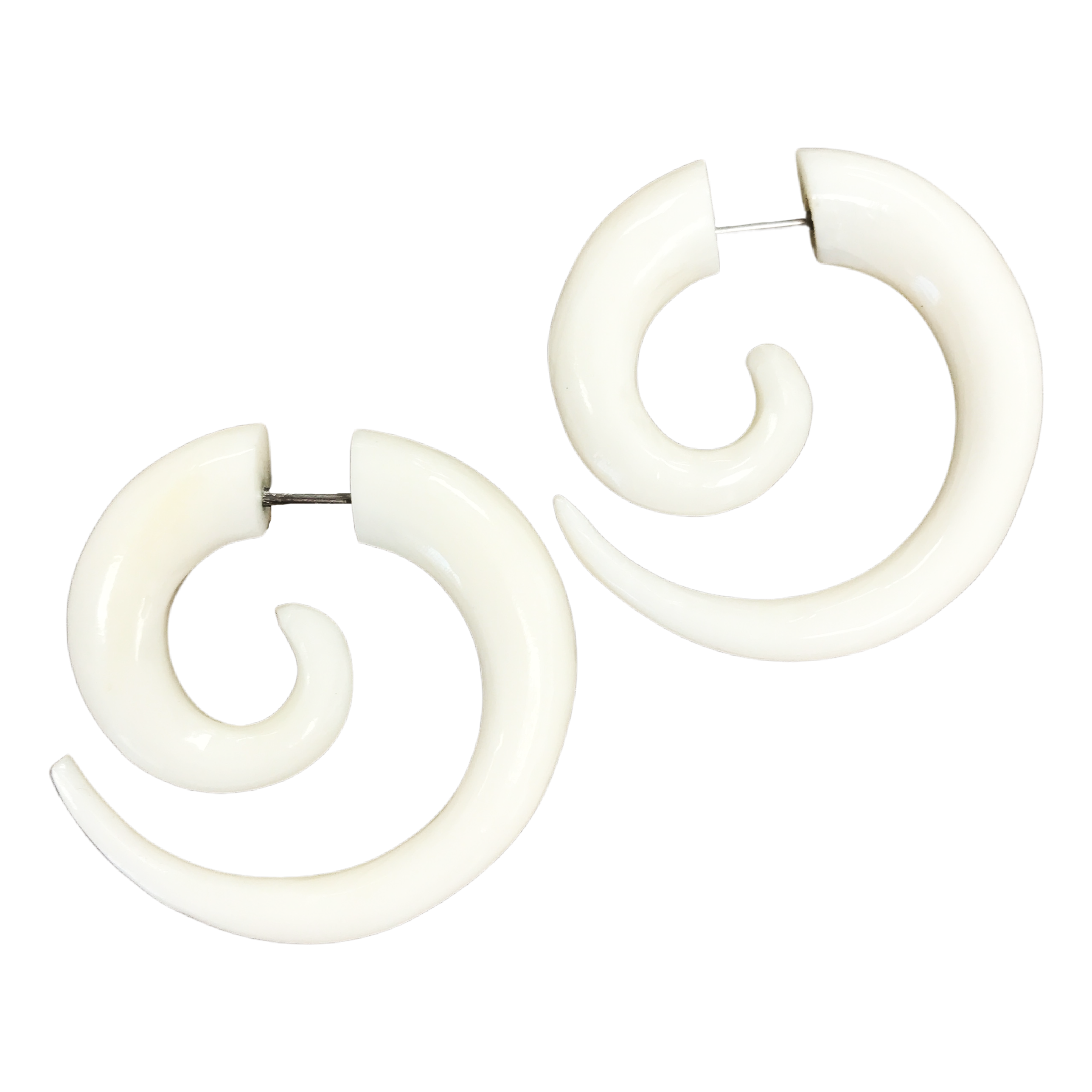 Wooden hoop earrings