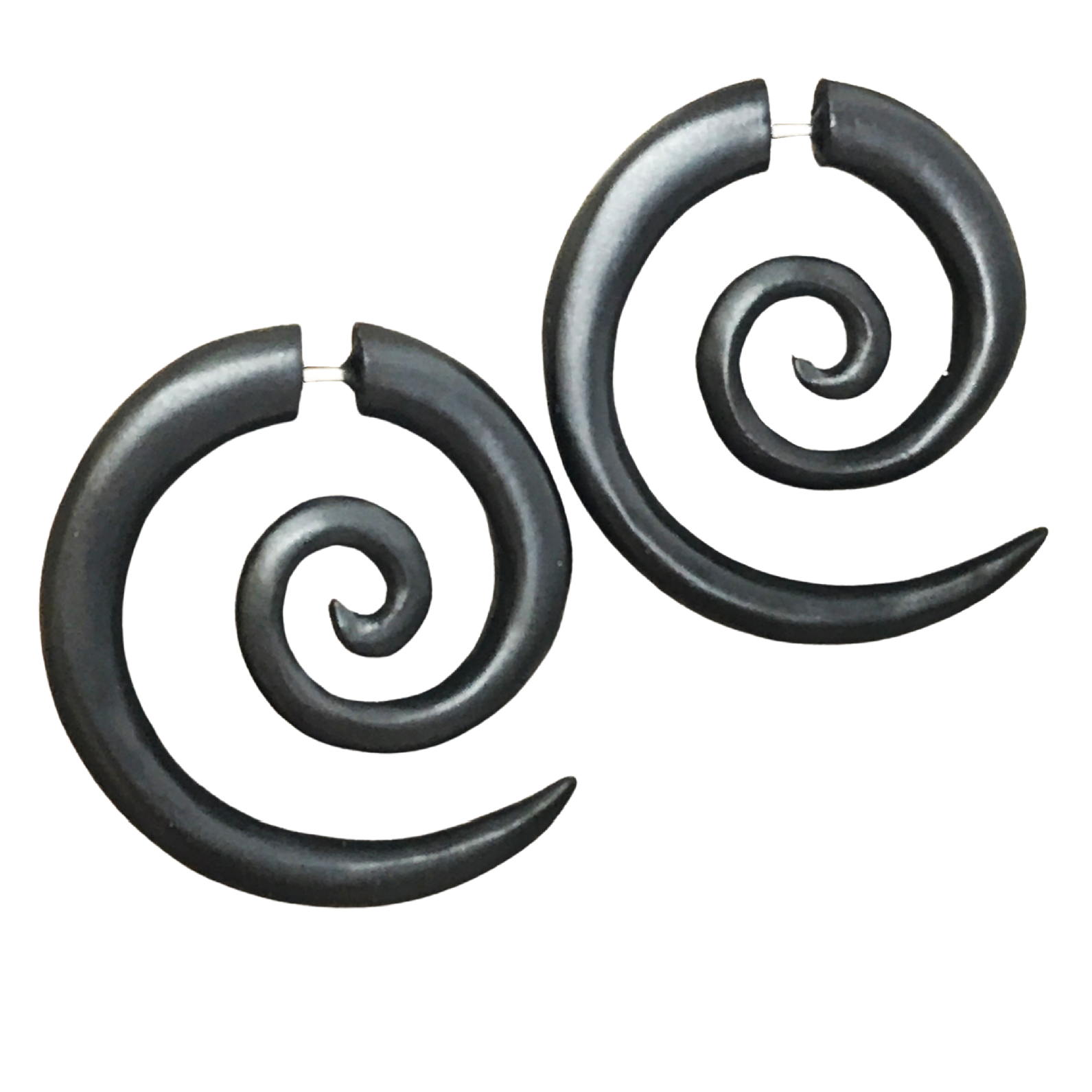 Wooden hoop earrings