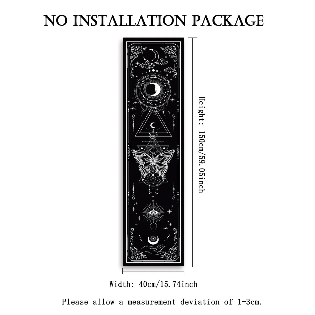 Witchy Sun & Moon Banner Tapestry