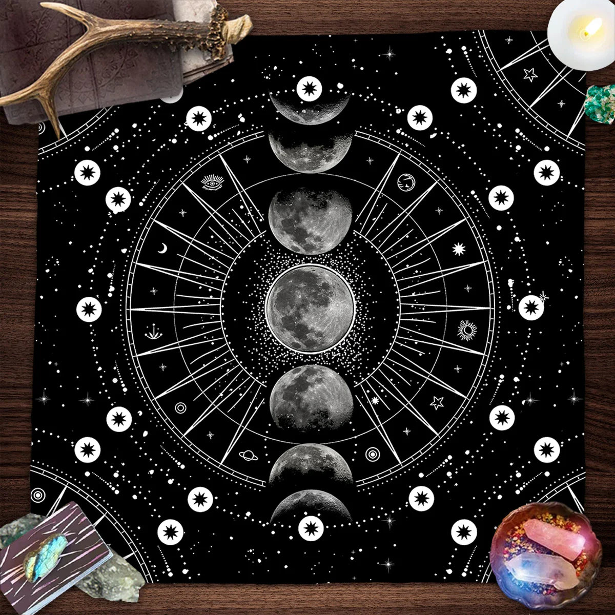 Moon Phase Altar Cloth