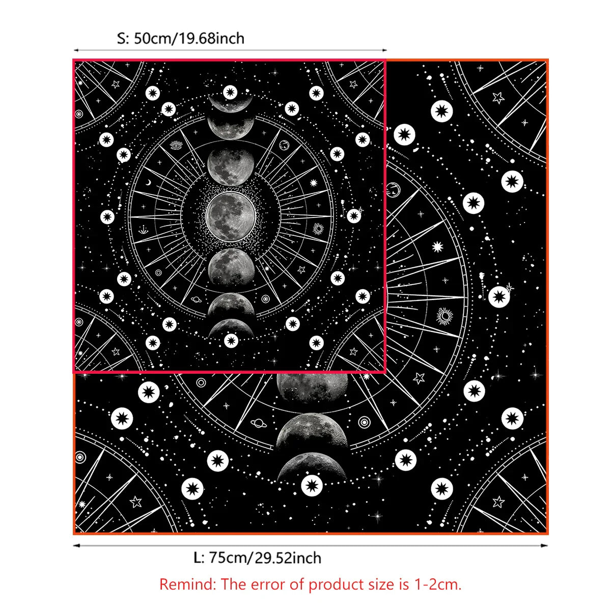 Moon Phase Altar Cloth