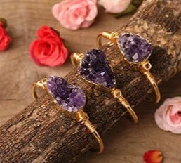 Amethyst Gold Bracelet