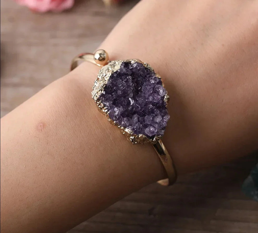 Amethyst Gold Bracelet