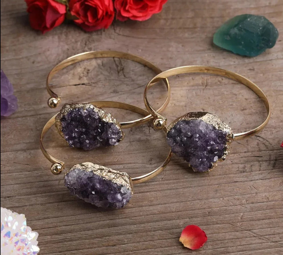 Amethyst Gold Bracelet