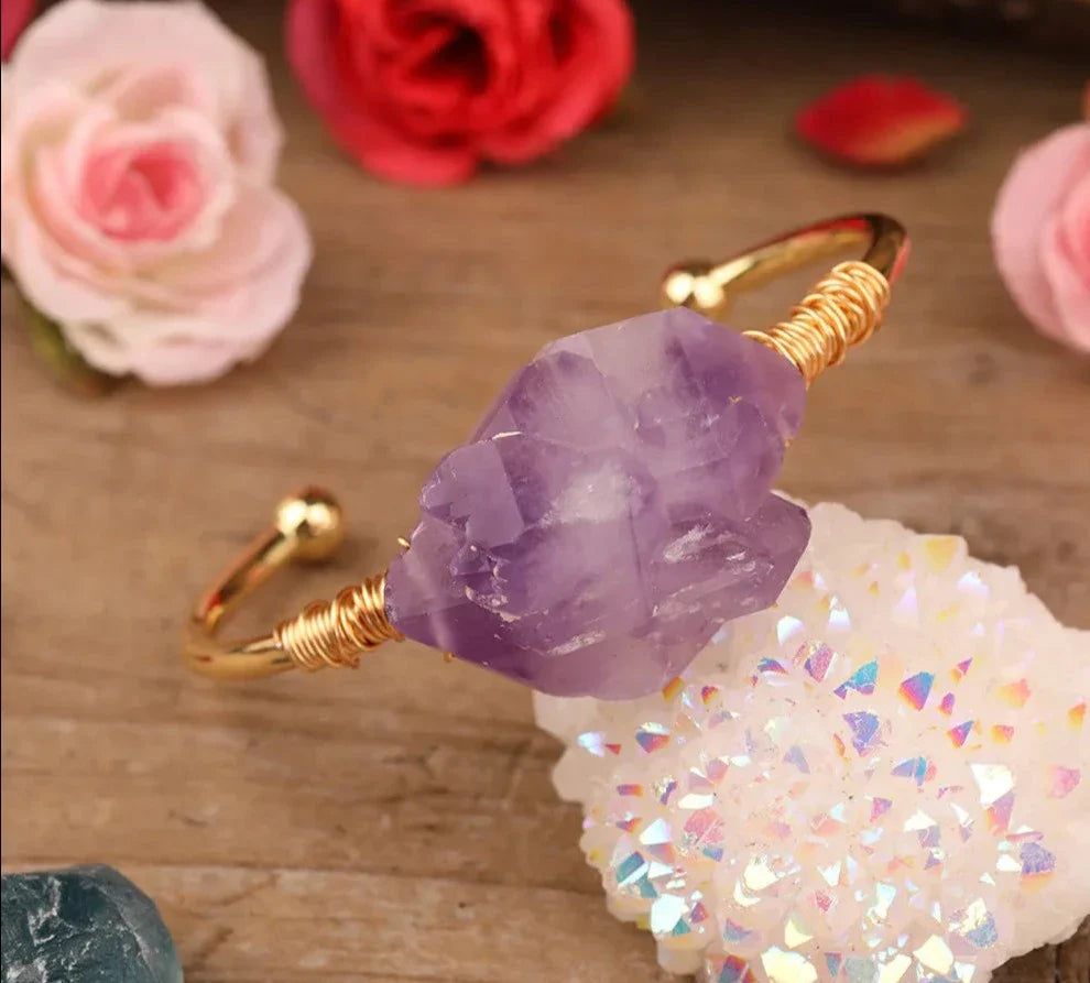 Amethyst Gold Bracelet