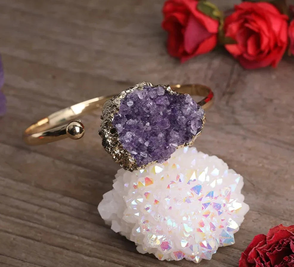 Amethyst Gold Bracelet