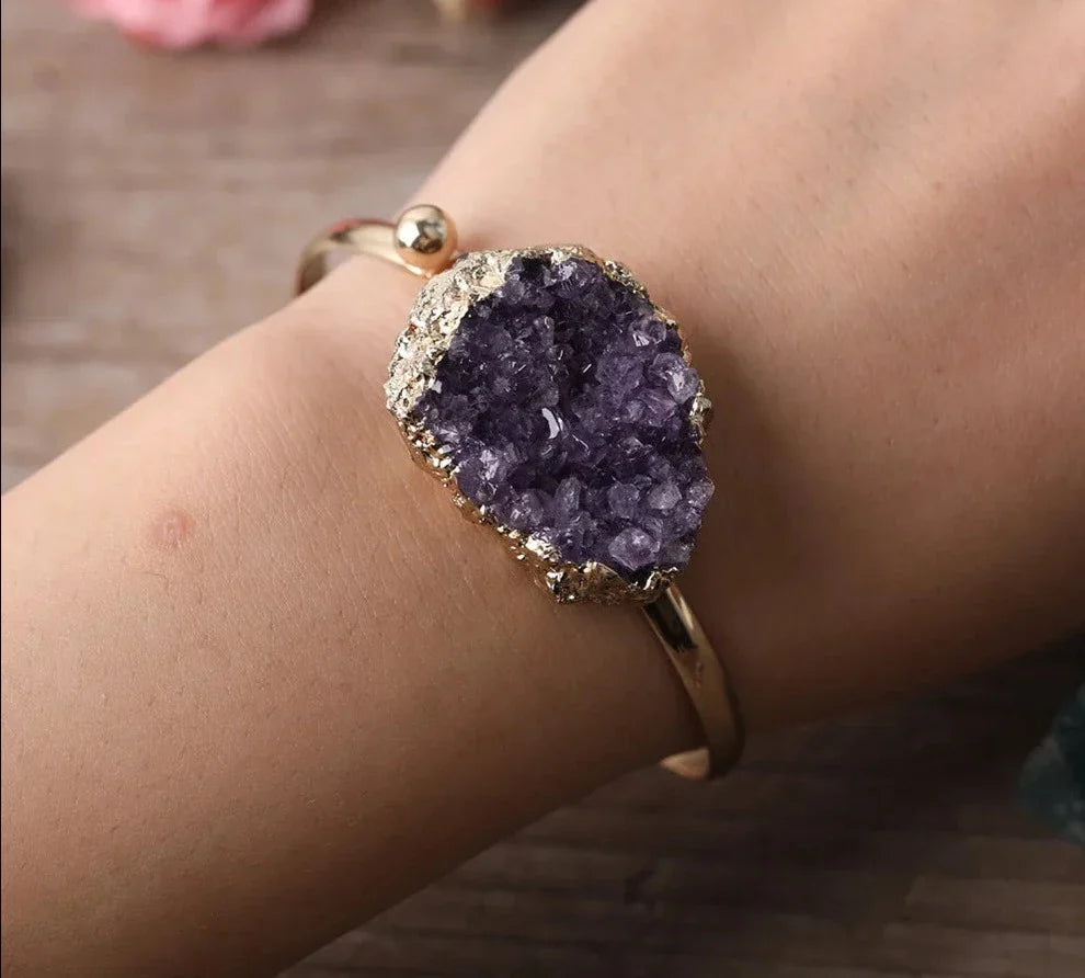 Amethyst Gold Bracelet