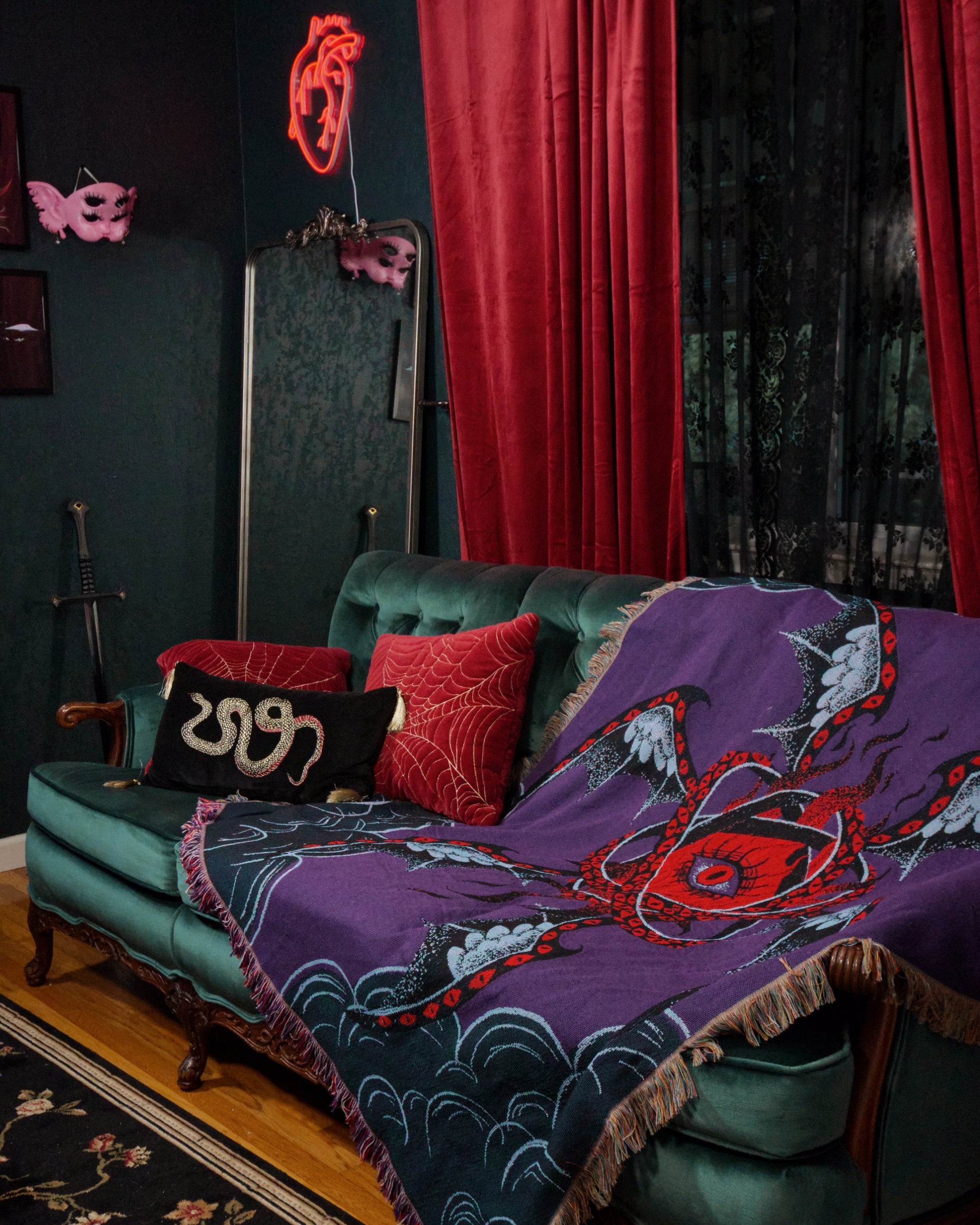 Mephisto - Seraphim Dark Angel Woven Blanket