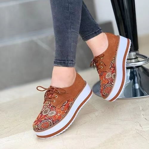 Plus Size Wedge Platform Casual Shoes