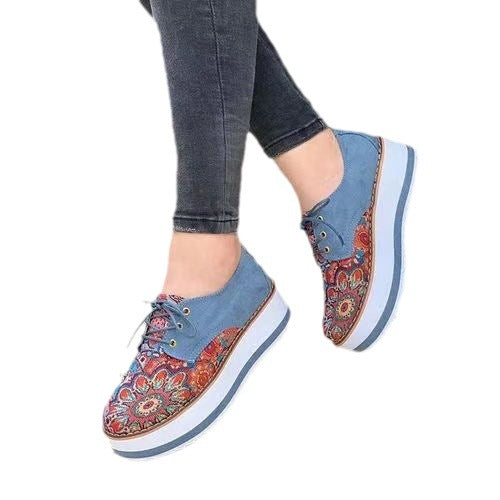Plus Size Wedge Platform Casual Shoes