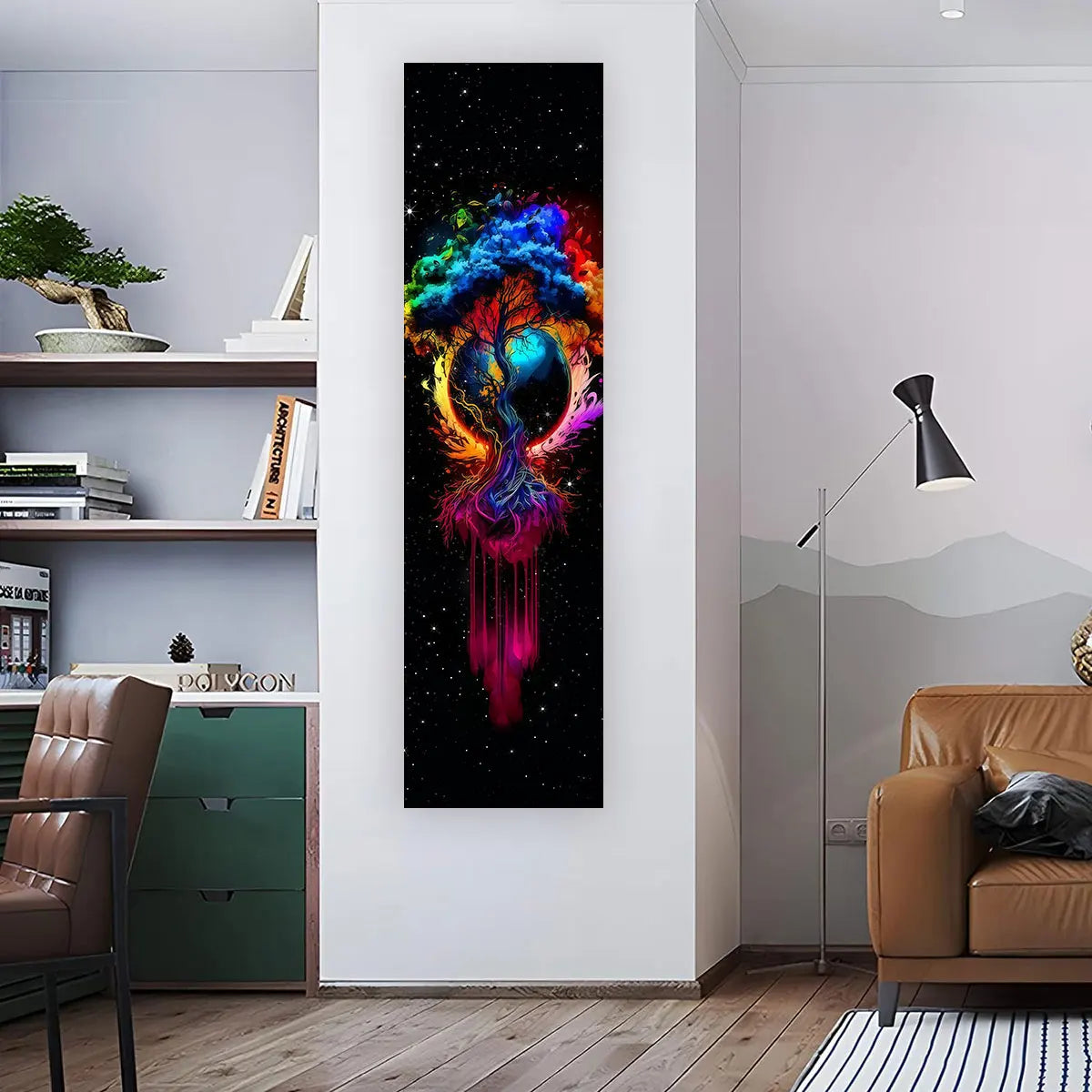 Witchy Sun & Moon Banner Tapestry