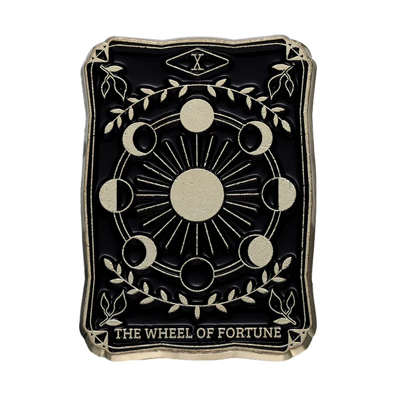 Punk Tarot Enamel Pin: Star Justice Death Sun Moon Badge Jewelry Gift