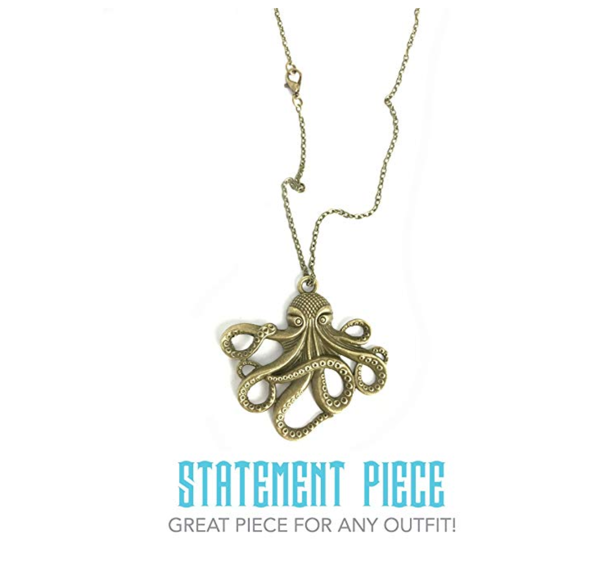 Octopus pendant necklace