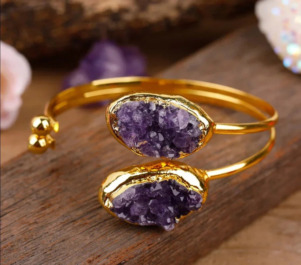 Amethyst Gold Bracelet